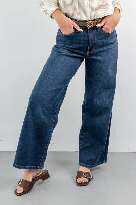 Long Story Short Ankle Wide Leg Jeans