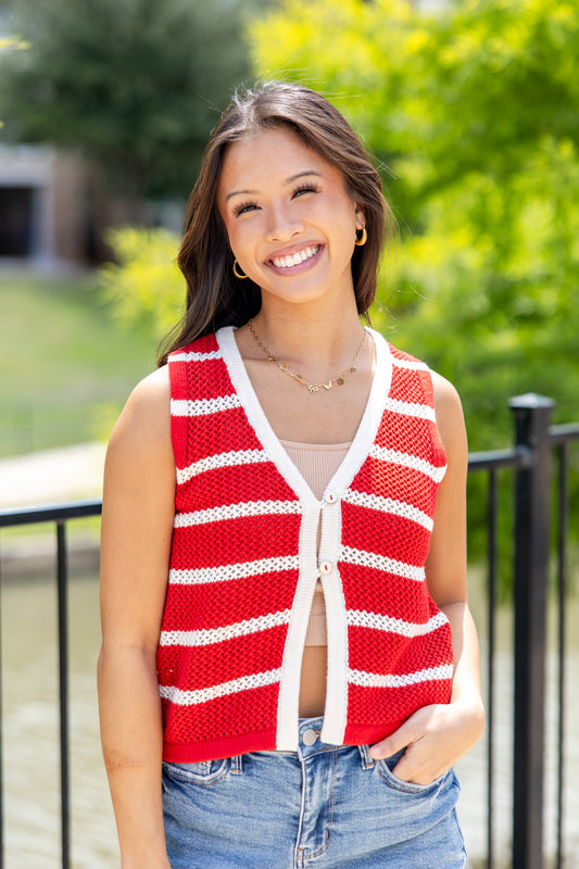 Marina Morning Light Sleeveless Top