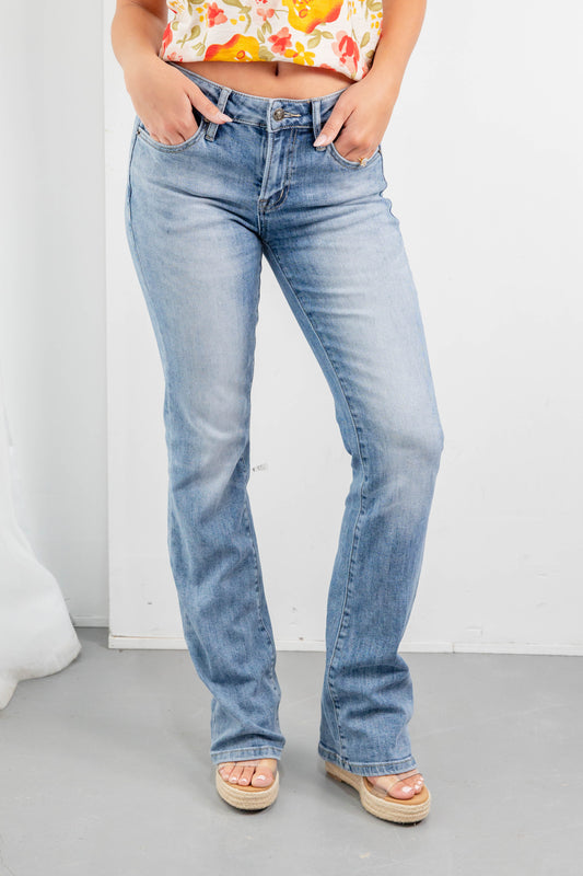 Made to Move Mid Rise Stretch Slim Bootcut Jeans
