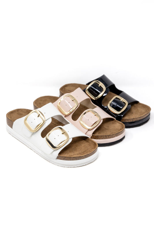 Sole Savvy Big Buckle Slides