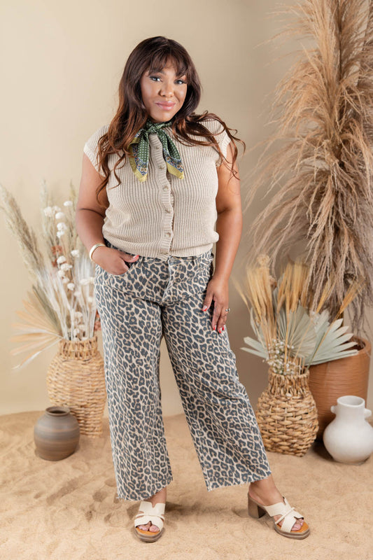 Buttoned Bliss Cap Sleeve Button Down Top
