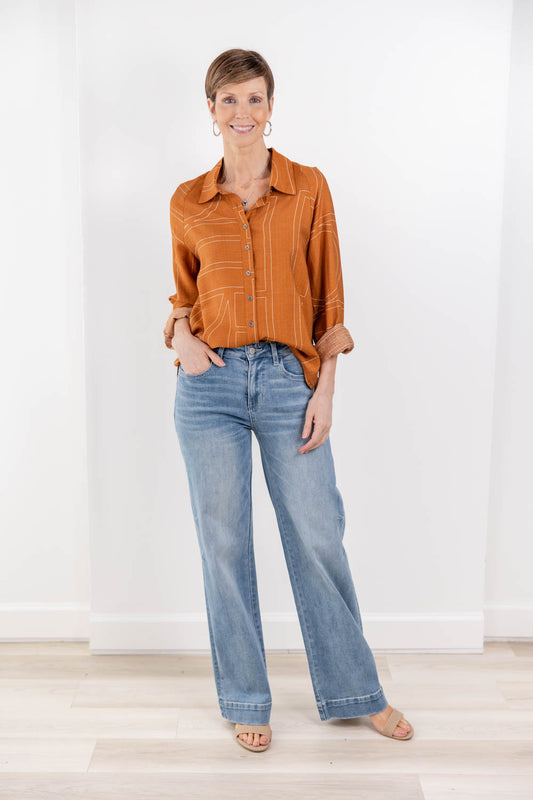Serendipity Blues Classic Non-Distressed Mid Rise Jeans