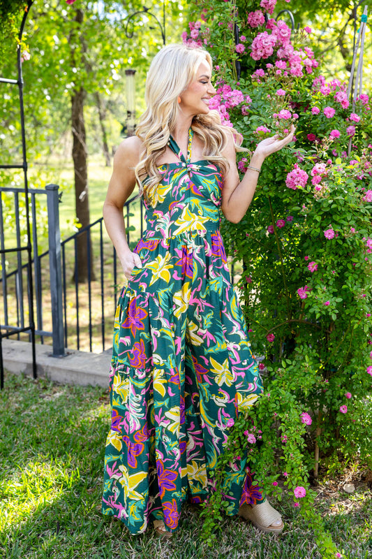 Bloom Baby Bloom Floral Print Jumpsuit