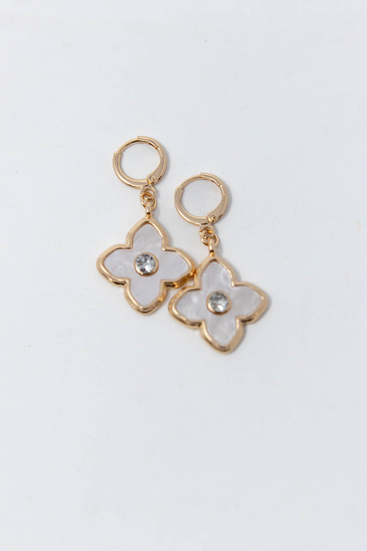Pearl Petal Earrings