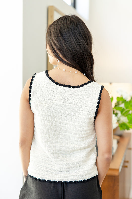 Sunset Dream Sleeveless Sweater Top