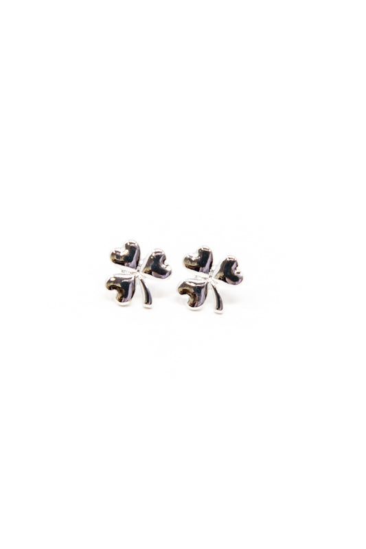 Shine With Luck Shamrock Stud Earrings