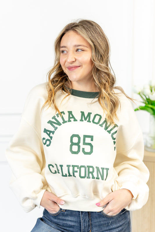 Santa Monica Retro Style Sweatshirt