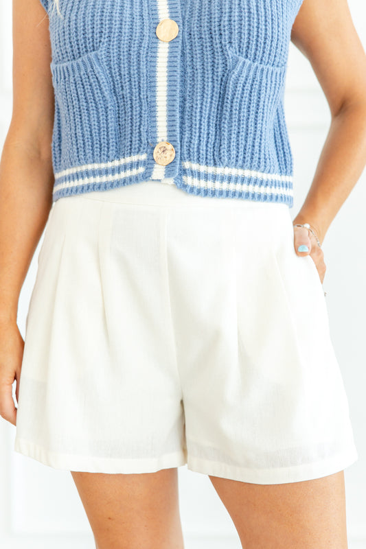 Here For Fun Pleated Shorts