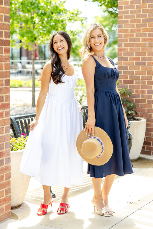 Flowing Free Midi Dress