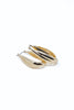 Shine Club Gold Oval Hoop Earrings