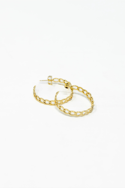 Golden Drip Hoop Earrings