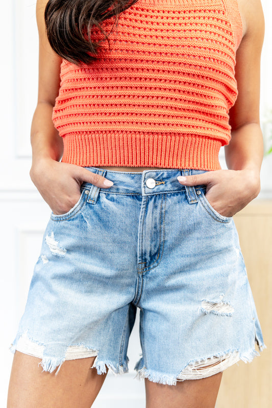 Cool by Nature Boyfriend Denim Shorts