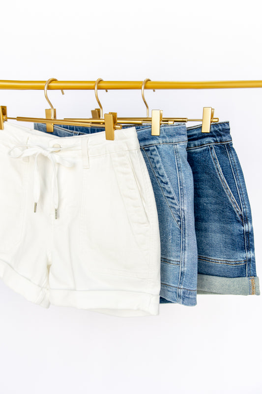 Hot Girl Summer Denim Jogger Shorts