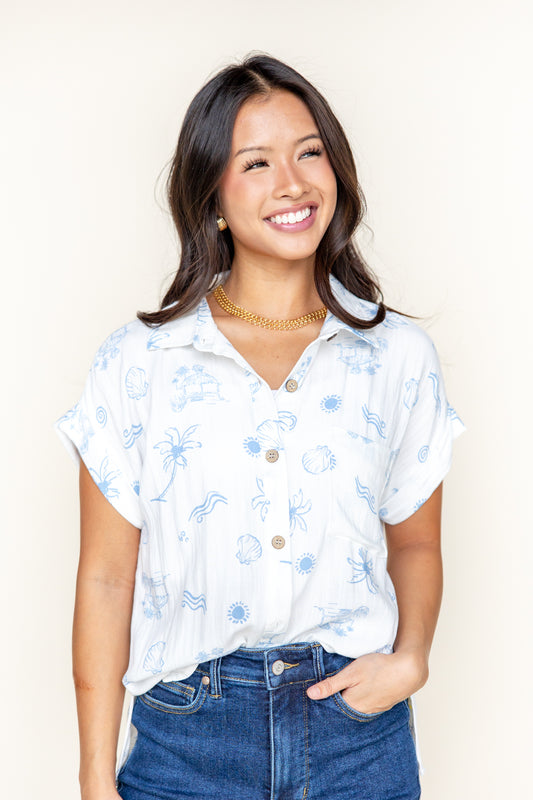 Dreaming of Summer Short Sleeve Top