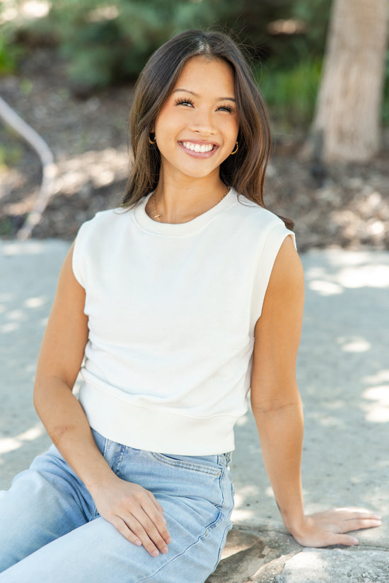 Happiness on Repeat Sleeveless Top