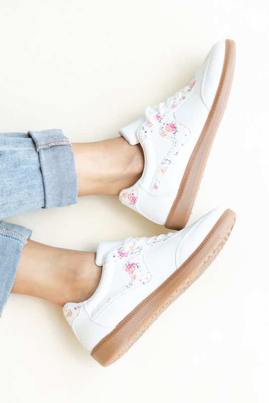 Lovebug Lace Floral Sneakers
