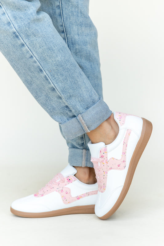 Lovebug Lace Floral Sneakers