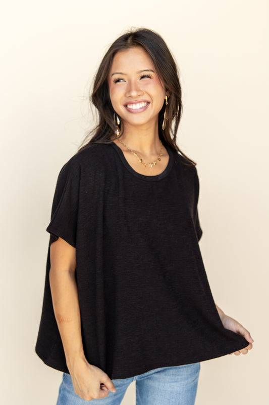 Running Late Oversized Top