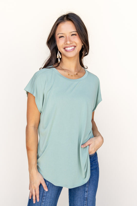 Vividly Yours Dolman Short-Sleeve Top
