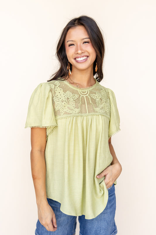 Dazed In Love Short Sleeve Blouse