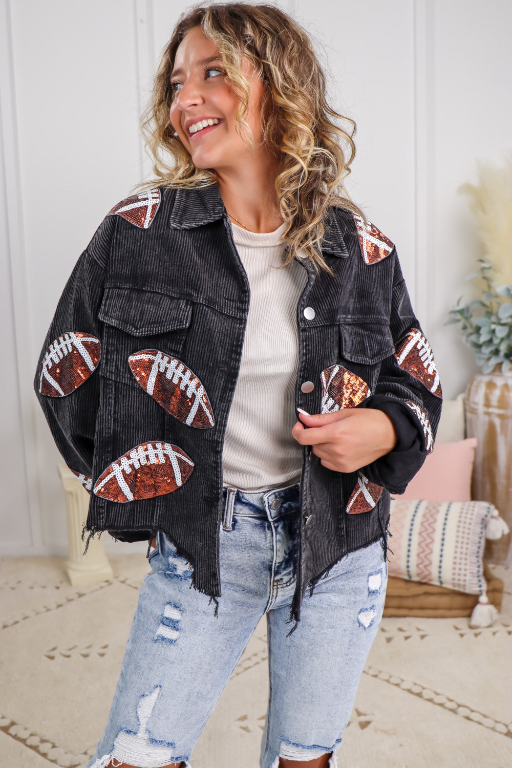 Touchdown Corduroy Football Jacket