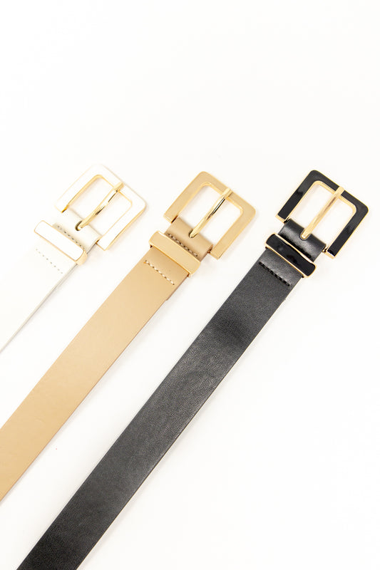 Everyday Elegance Square Buckle Belt