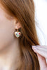 Moonlight Flutter Floral Heart Earrings