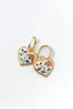 Moonlight Flutter Floral Heart Earrings