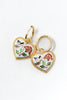 Moonlight Flutter Floral Heart Earrings
