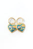 Moonlight Flutter Floral Heart Earrings