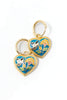 Moonlight Flutter Floral Heart Earrings