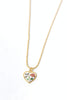Moonlight Flutter Floral Heart Necklace