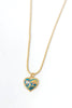 Moonlight Flutter Floral Heart Necklace