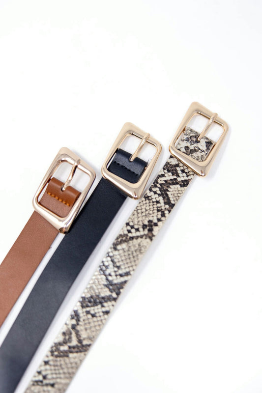 Curve The Rules Asymmetrical Buckle Belt