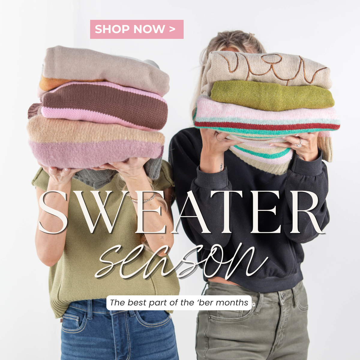 Wam, cozy sweaters - the best part of the 'ber months