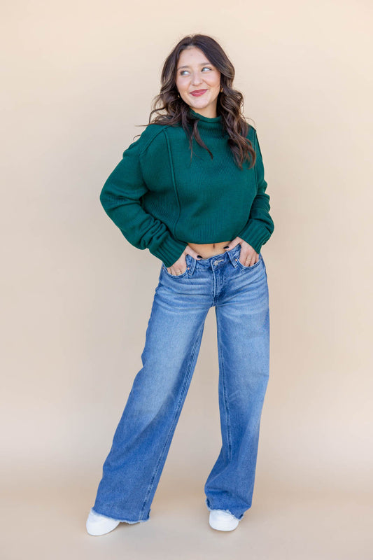 High Hopes Mid Rise Wide Leg Jeans