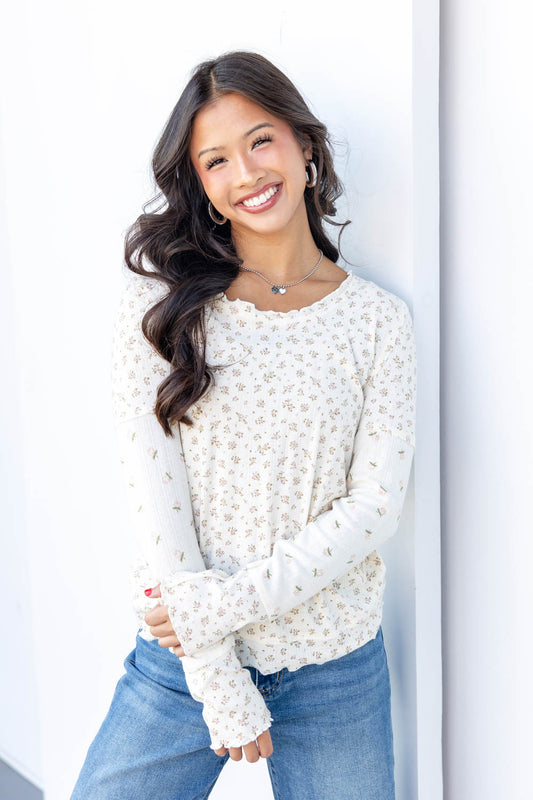 Rosewater Romance Long Sleeve Top