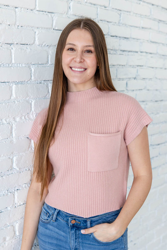 Soft Focus Short Sleeve Sweater