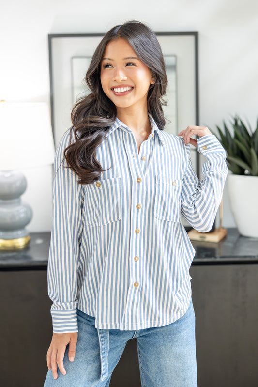 Tidewater Trails Button Down Blouse
