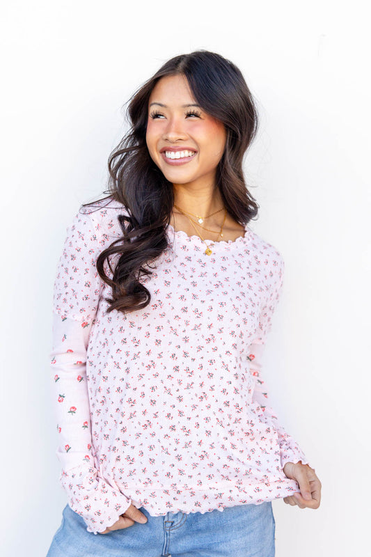 Rosewater Romance Long Sleeve Top