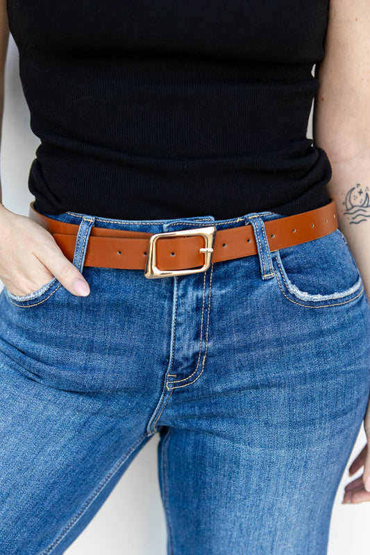 Curve The Rules Asymmetrical Buckle Belt