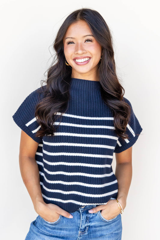 Just My Stripe Short Sleeve Top