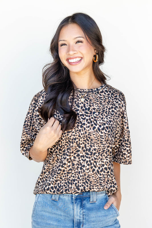 Spot Me Now Oversized Top