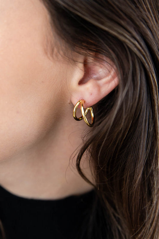 Final Touch Metal Layered Earrings