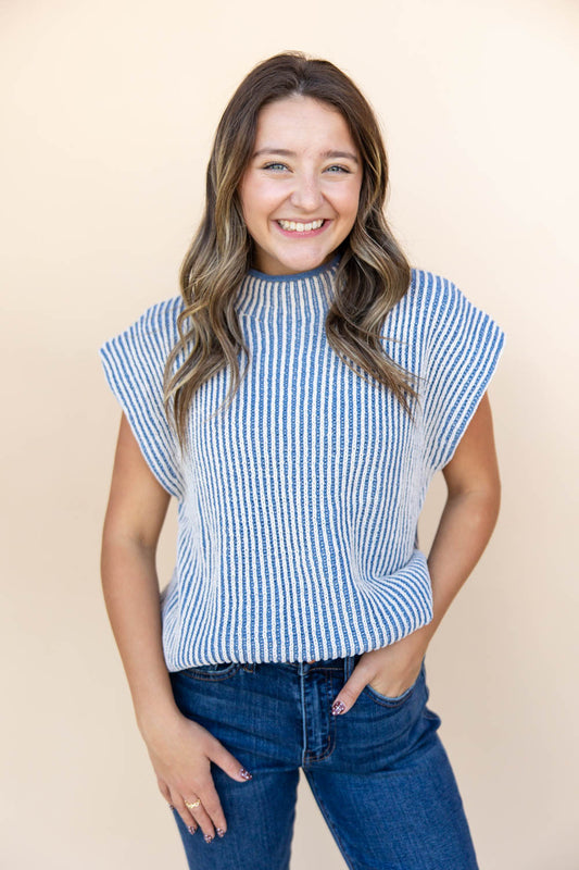 Textured Touch Short Sleeve Sweater