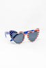 Star-Spangled Heart Shaped Sunglasses