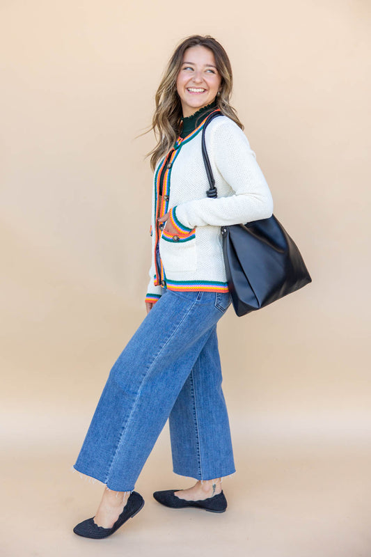 Colorful Cardigan Outfit