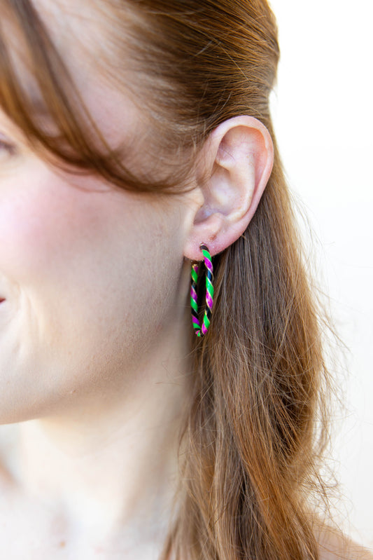 Bewitched By Color Hoop Earrings