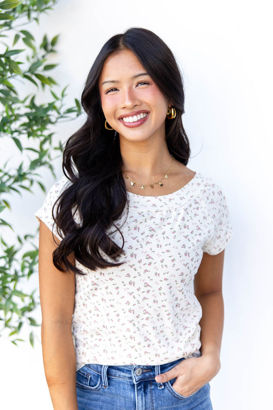 Felt Like Us Floral Top