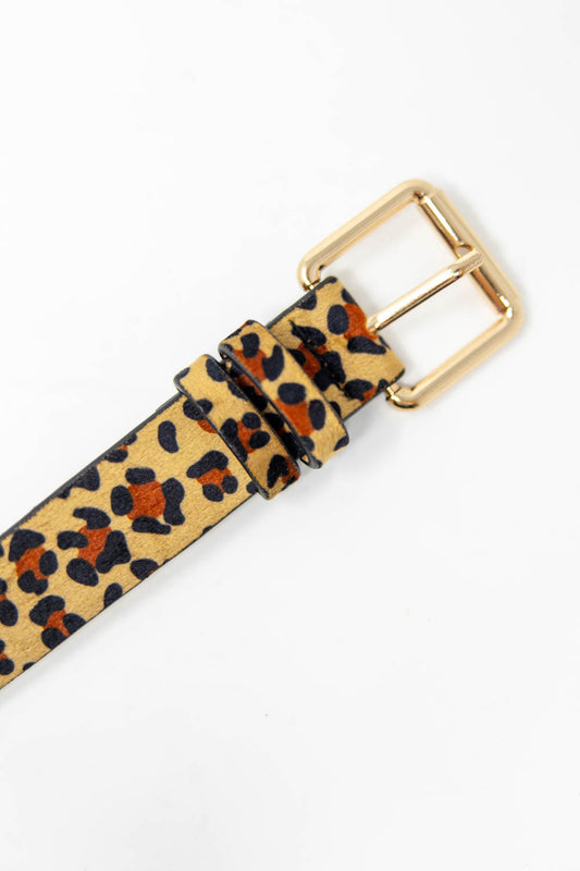 Velvet Feline Square Buckle Belt